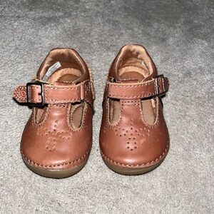 Stride rite 3m brown soft motion Leather Kids Shoes Maryjane